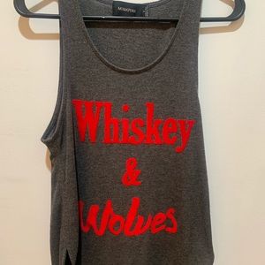 Whiskey and Wolves Tank Top